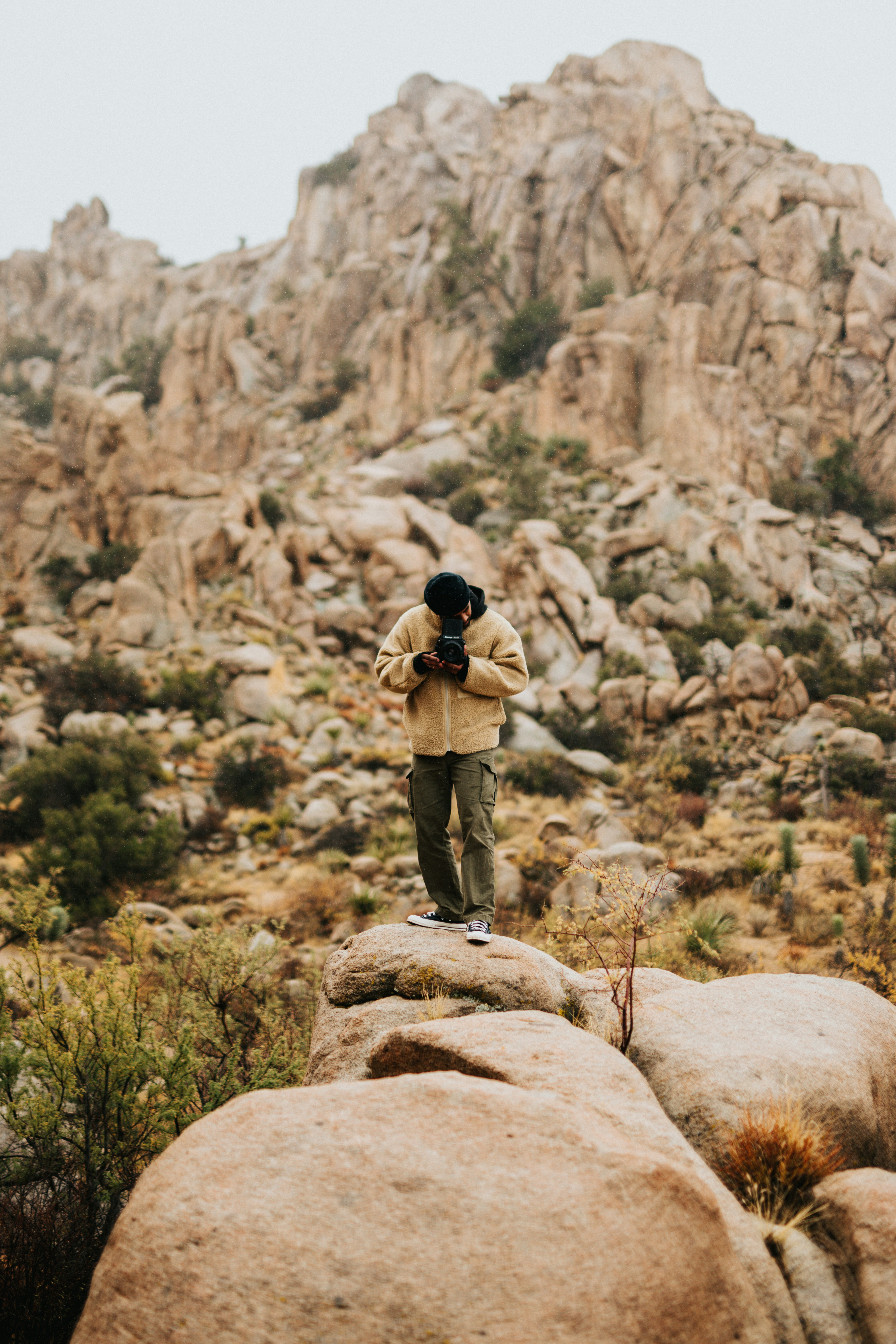 man holding a camera